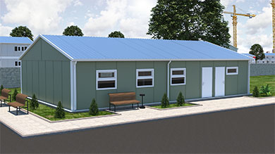 Prefabricated Dining Hall 125 m²