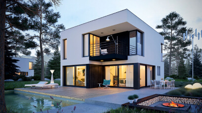 125 m² Two-Story Steel House