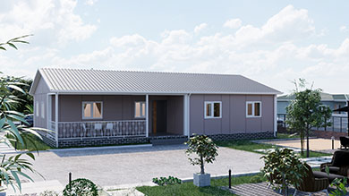 Prefabrik Ev Bungalov Fiyatı 135 m²