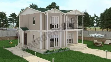 136 m² Two-Story Ready-Made House