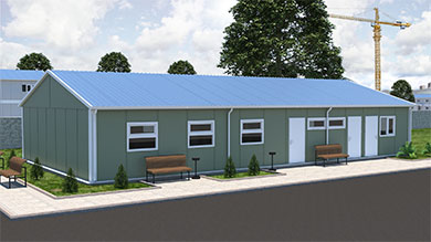 Prefabricated Dining Hall 159 m²