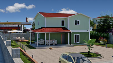 182 m² Two-Story Ready-Made House