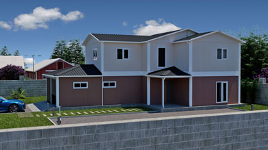 İki Katlı Prefabrik Ev Fiyatı 200 m²