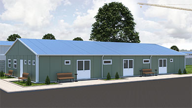 Prefabricated Dining Hall 261 m²