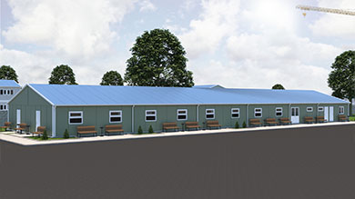 Prefabricated Dining Hall 506 m²