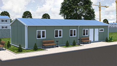 Prefabricated Dining Hall 79 m²