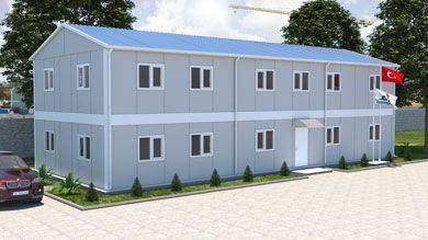 292 m² İki Katlı Prefabrik Ofis