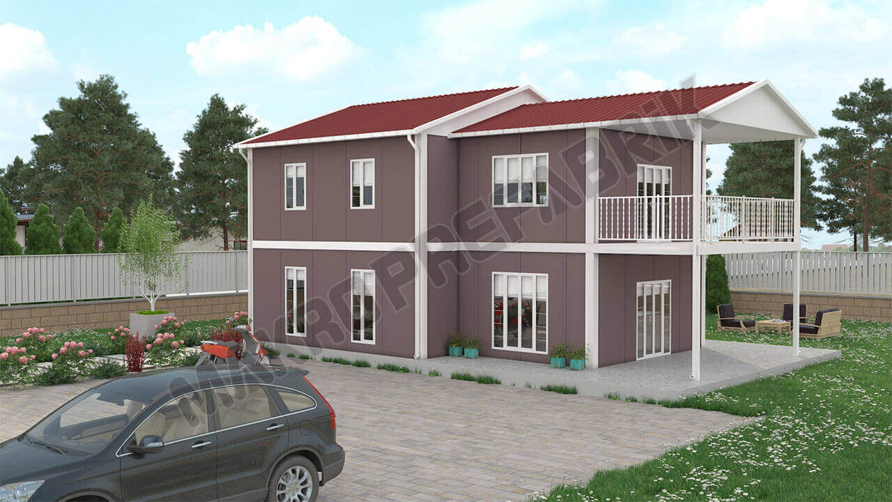 Two-Story Prefab House Price 165 m² Prices