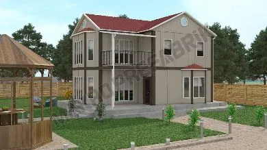 Two Storey Prefabricated Bungalow House Price 131 m²