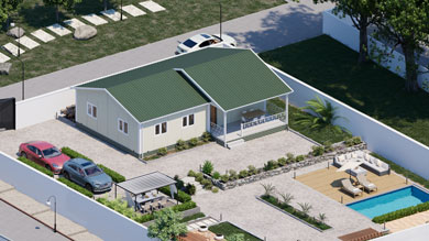 Prefabricated Bungalow Price 104 m²