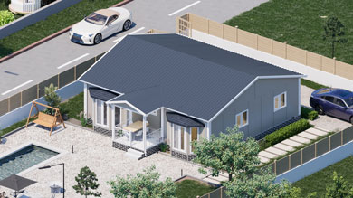 Prefabricated Vineyard House 98 m²