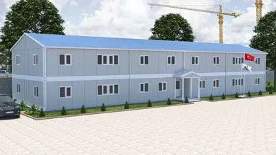 591 m² Two Storey Prefabricated Shop