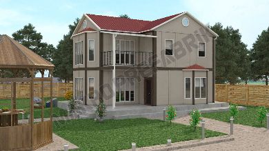 Two Storey Prefabricated House Price 131 m²