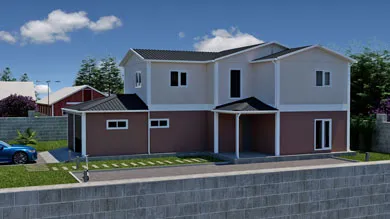 Casa prefabricada de 200 m²