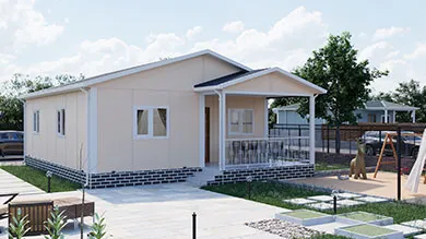Precio de casa prefabricada de 74 m²