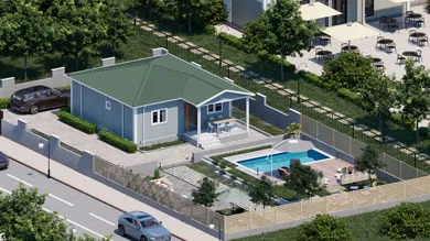 Villa prefabricada de 66 m²