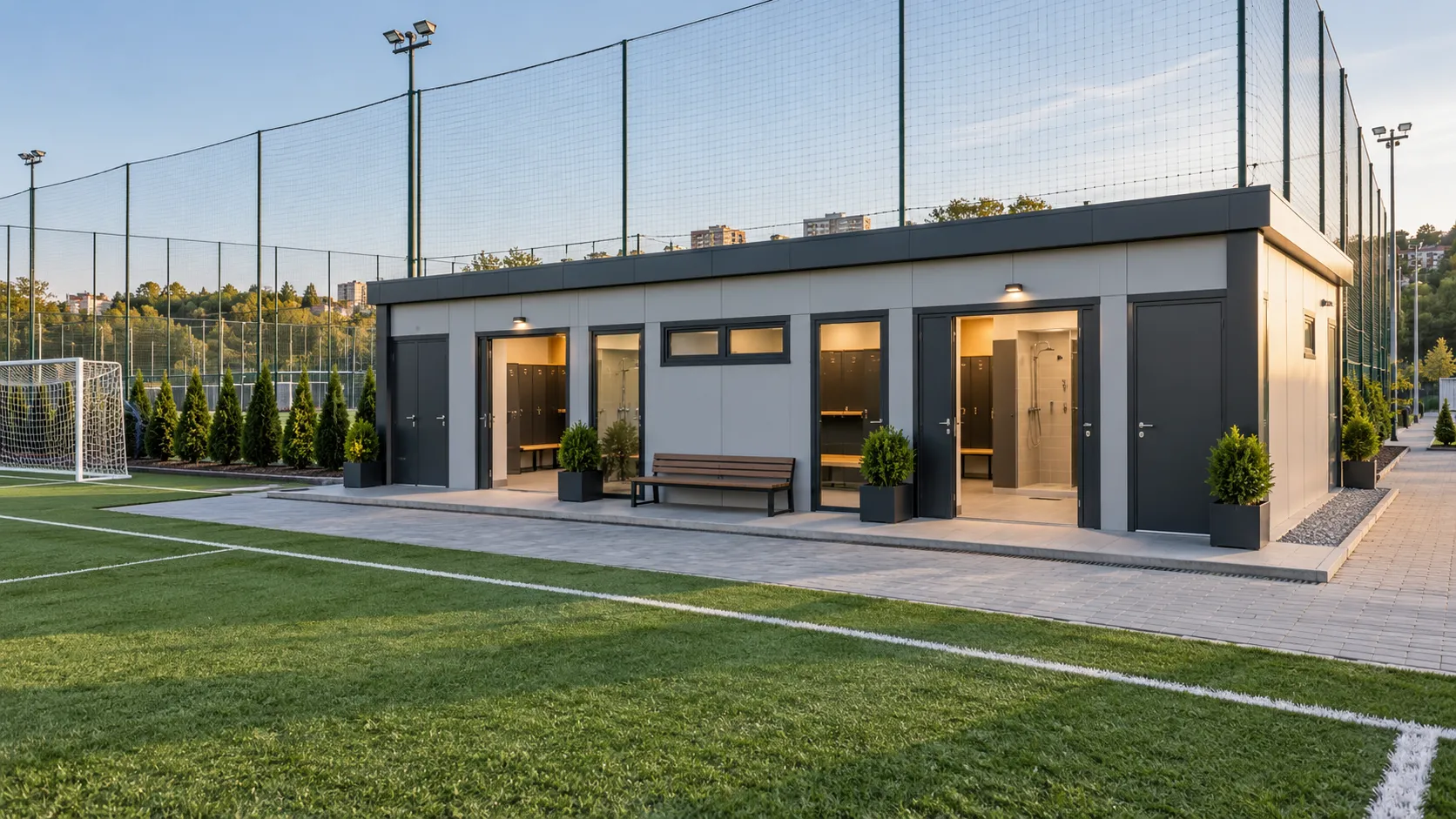 Halı Sahalar için Prefabrik Soyunma Odası Nasıl Olmalı?