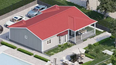 Villa prefabricada de 125 m²