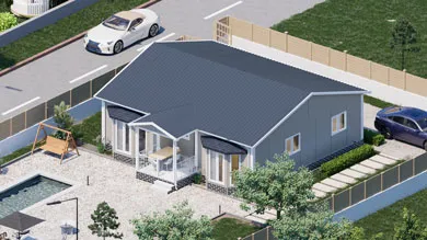 Villa prefabricada de 98 m²