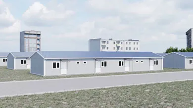Prefabrik Acil Afet Binası 166 m²