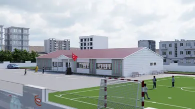 Prefabrik Anaokulu Binası 385 m²