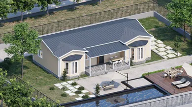 Villa prefabricada de 109 m²