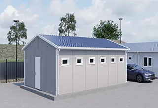 Prefabricated WC Shower 39 m²